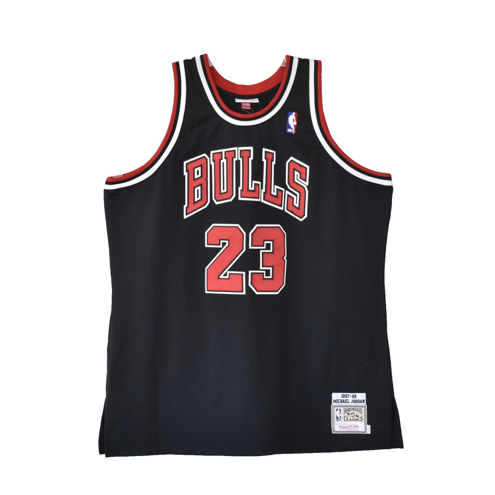 Auth MITCHELL & NESS 1997-98 Michael Jordan Hardwood Classics Jersey Sz 52 (2XL)